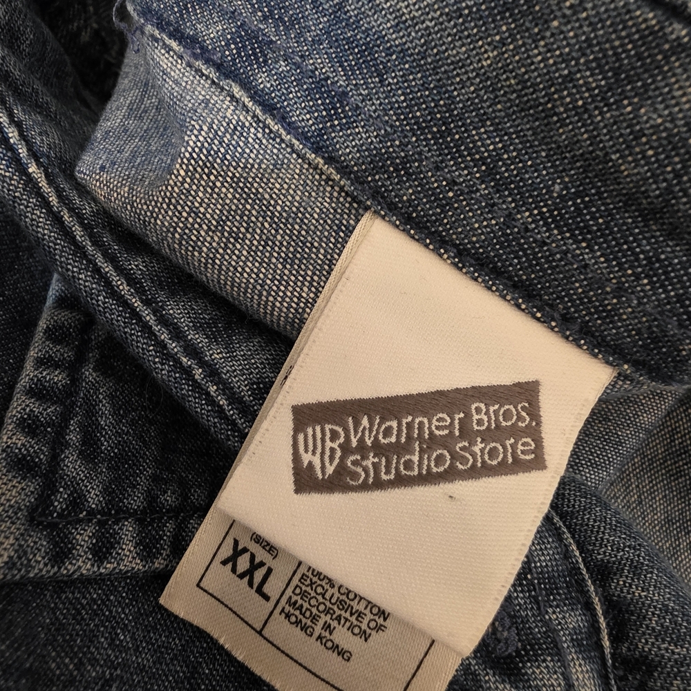 Warner Bros. Studio Store Vintage Denim Shirt 2XL 1385 - Picture 9 of 9